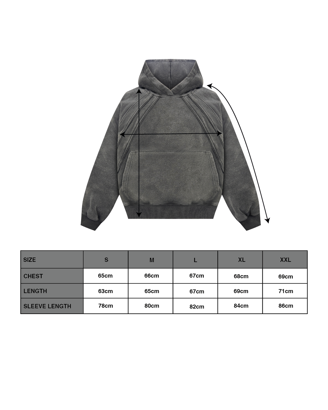 DIVIDED SEAM HOODIE