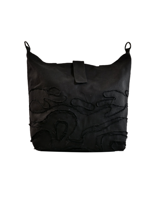 Large Crossbody Camo Bag COAL BLACK